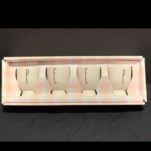 RAE DUNN 🐥 “PEEP” 🐥 Egg Cup Pedestal
